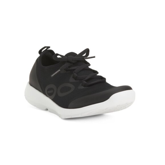 OOFOS White/black Oomg Recovery Sport Low Shoes - Picture 1 of 2